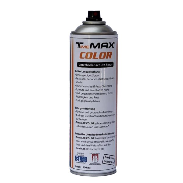 TimeMAX COLOR Spray - Unterbodenschutzspray Schwarz