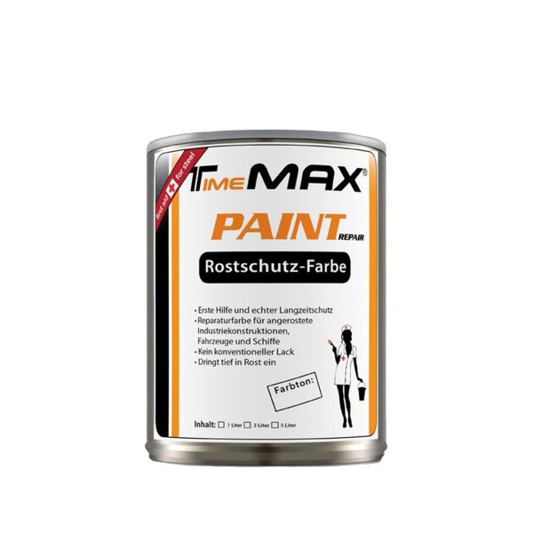 TimeMAX Paint Repair - Rostschutz-Farbe 1 Liter Dose weiß