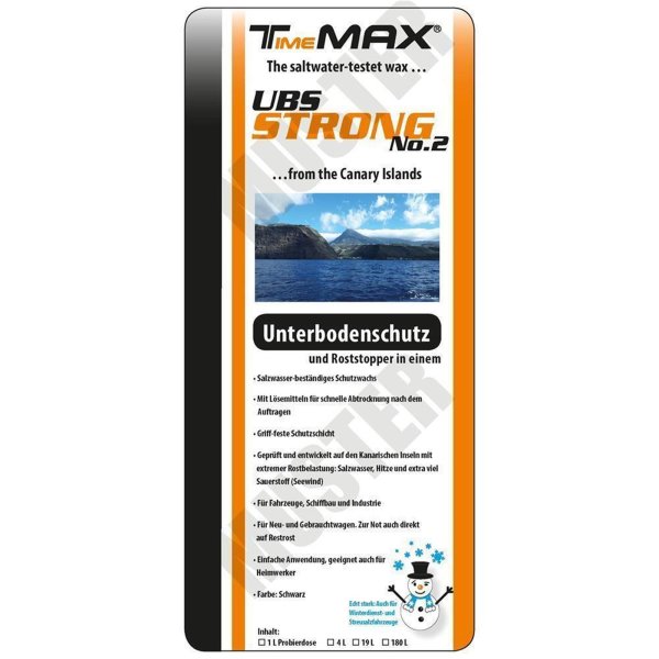 TimeMAX UBS Strong No.1/No.2 - Für den Unterboden UBS Strong No.2 4 Liter